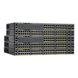 Cisco Catalyst 2960X-48LPD-L - Přepínač - řízený - 48 x 10 100 1000 (PoE+) + 2 x SFP+ - desktop, Lze montovat do rozvaděče - PoE+ (370 W) - repasovaný