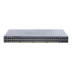 Cisco Catalyst 2960X-48TS-L - Přepínač - řízený - 48 x 10 100 1000 + 4 x gigabitů SFP - desktop, Lze montovat do rozvaděče - repasovaný
