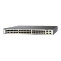 Cisco Catalyst 3750-48PS - Přepínač - L3 - řízený - 48 x 10 100 (PoE) + 4 x SFP - Lze montovat do rozvaděče - PoE - repasovaný