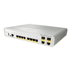 Cisco Catalyst Compact 3560CG-8PC-S - Přepínač - řízený - 8 x 10 100 1000 (PoE) + 2 x kombinace Gigabit SFP - desktop, Lze montovat do rozvaděče, pro připevnění na zeď - PoE - repasovaný