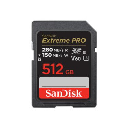 SanDisk Extreme Pro - Paměťová karta flash - 512 GB - Video Class V60 UHS-II U3 Class10 - SDXC UHS-II
