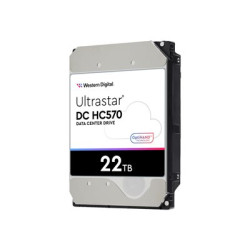 WD Ultrastar DC HC570 - Pevný disk - šifrovaný - 22 TB - interní - 3.5" - SAS 12Gb s - 7200 ot min. - vyrovnávací paměť: 512 MB - Self-Encrypting Drive (SED)