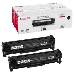 Canon originální toner CRG-718BK 2-pack LBP-7200 7660 7680 MF-80x0 MF724 K Černé