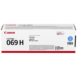 Canon originální vysokokapacitní toner Cartridge 069 H C modrý, MF752Cdw, 754Cdw, LBP673Cdw, kapacita 5 500 stran K 