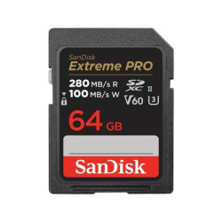 SanDisk SDXC karta 64GB Extreme PRO (280 MB s Class 10, UHS-II V60)