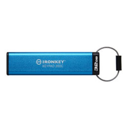 KINGSTON, 32GB USB-C IronKey kpad 200C FIPS 140-3