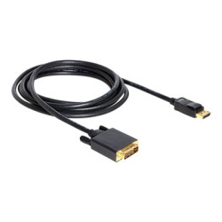 Delock - Kabel DVI - DisplayPort (M) do DVI-D (M) - 3 m - křídlové šrouby