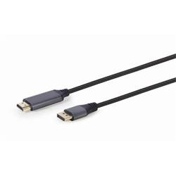 Gembird kabel DisplayPort (M) na HDMI (AM), 4K, Premium Series, 1.8 m, černý