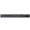 Dell Networking S3124 L3 24x 1GbE 2xCombo 2x 10GbE SFP+ fixed ports Stacking IO to PSU airflow 1x AC PSU