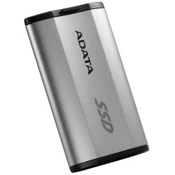 ADATA SD810 2TB SSD Externí USB 3.2 Type-C 2000MB s Read Write stříbrně-šedý