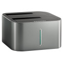 AXAGON dokovací stanice pro 2x SATA 6G HDD SSD ADSA-DC 2,5" i 3,5" USB 3.2 Gen1 AC adaptér 0,8m kabel