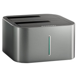 AXAGON dokovací stanice pro 2x SATA 6G HDD SSD ADSA-DC 2,5" i 3,5" USB 3.2 Gen1 AC adaptér 0,8m kabel