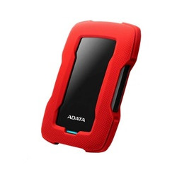 ADATA Externí HDD 2TB 2,5" USB 3.1 HD330, RED COLOR BOX, červený (gumový, nárazu odolný)