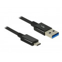 Delock Premium - USB kabel - USB typ A (M) do USB-C (M) - USB 3.1 Gen 2 - 1 m - černá