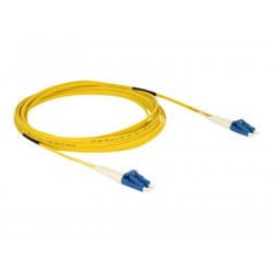 Delock - Síťový kabel - jednoduchý režim LC (M) do jednoduchý režim LC (M) - 5 m - optické vlákno - 9 125 mikron - OS2 - neobsahuje halogen - žlutá