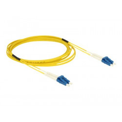 Delock - Síťový kabel - jednoduchý režim LC (M) do jednoduchý režim LC (M) - 3 m - optické vlákno - 9 125 mikron - OS2 - neobsahuje halogen - žlutá