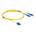 Delock - Síťový kabel - jednoduchý režim LC (M) do jednoduchý režim SC (M) - 2 m - optické vlákno - 9 125 mikron - OS2 - neobsahuje halogen - žlutá