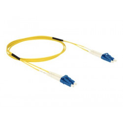 Delock - Síťový kabel - jednoduchý režim LC (M) do jednoduchý režim LC (M) - 1 m - optické vlákno - 9 125 mikron - OS2 - neobsahuje halogen - žlutá
