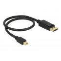 Delock - Adaptér DisplayPort - DisplayPort (M) do Mini DisplayPort (M) - 50 cm - černá