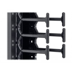 Triton RAB-VP-H42-X1 - Stojanový panel pro uspořádání kabelů - RAL 9005 - 42U