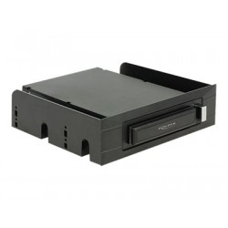 Delock 3.5" 5.25"Mobile Rack for 2.5"SATA hard drives and SSDs - Skladovací mobilní rack - 2.5" - černá