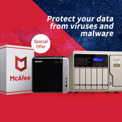 QNAP LS-MCAFEE-2Y - McAfee antivirus 2 years license, Physical Package