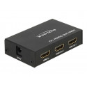 Delock HDMI UHD Splitter 1 x HDMI in  2 x HDMI out 4K - Rozdělovač video audio - 2 x HDMI - desktop