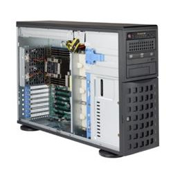 SUPERMICRO Tower 4U 8x 3,5" HS SAS SATA, 2x 5,25", 1x 5,25" pro 3,5", 2x1230W (Titanium)