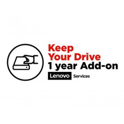 Lenovo Keep Your Drive Add On - Prodloužená dohoda o službách - 1 rok - pro ThinkBook 13; 14; 15; ThinkPad E15; E48X; E49X; E58X; E59X; ThinkPad Yoga 11e (5th Gen)