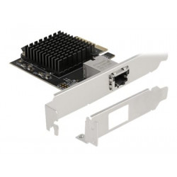 Delock - Síťový adaptér - PCIe 3.0 x4 nízký profil - 100M 1G 2.5G 5G 10 Gigabit Ethernet