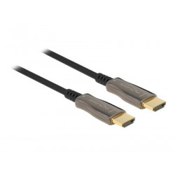 Delock - High Speed - HDMI kabel - HDMI s piny (male) do HDMI s piny (male) - 10 m - optické vlákno - černá - Active Optical Cable (AOC), podpora 8K60Hz (7680 x 4320)
