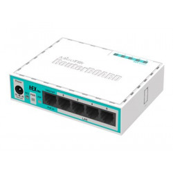MikroTik RouterBOARD hEX lite RB750r2 - Směrovač - 4portový switch