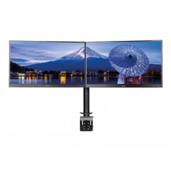 Iiyama DS1002C-B1 - Montážní sada - pro 2 monitory (nastavitelné rameno) - černá - velikost obrazovky: 10"-30" - upevnitelné na stůl - pro ProLite E2783QSU-B1, XU2495WSU-B1, XUB2495WSU-B1