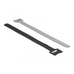 Delock Velcro - Kabelová stahovací páska - 15 cm - černá (balení 10)
