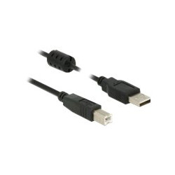 Delock - Kabel USB - USB (M) do USB typ B (M) - USB 2.0 - 1 m - černá