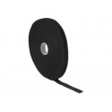 Delock Velcro - Role kabelového pásku - 10 m - černá