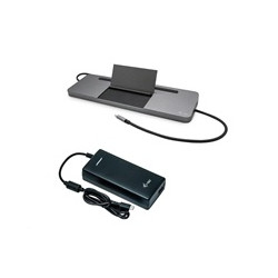 i-tec USB-C Metal Ergonomic 4K 3x Display Docking Station, Power Delivery 85 W + i-tec Universal Charger 112 W