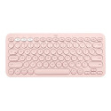 Logitech K380 Multi-Device Bluetooth Keyboard - Klávesnice - bezdrátový - Bluetooth 3.0 - QWERTY - US mezinárodní - ru?ová