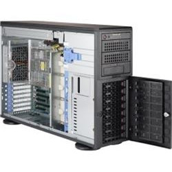 SUPERMICRO A+ Server TWR 4U 2x SP3, 16x DDR4, 8x 3,5", 2x1280W(plat), 2x10GbE, IPMI