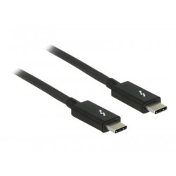 Delock - Kabel Thunderbolt - USB-C (M) do USB-C (M) - USB 3.1 Gen 1 Thunderbolt 3 DisplayPort 1.2a - 20 V - 5 A - 1.5 m - podporuje 4K - černá