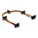 Delock - Separátor k napájení - SATA napájení (Z) do SATA napájení (R) - 40 cm - vícebarevné
