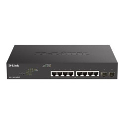 D-Link DGS 1100-10MPV2 - Přepínač - inteligentní - 8 x 10 100 1000 (PoE) + 2 x gigabitů SFP - desktop, Lze montovat do rozvaděče - PoE (130 W)