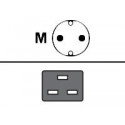 Cisco - Elektrický kabel - IEC 60320 C19 do CEE 7 7 (M) - AC 250 V - 16 A - 4.3 m - Evropa - pro Catalyst 6000