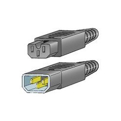 Cisco Jumper - Elektrický kabel - IEC 60320 C15 do IEC 60320 C14 - 69 cm - pro Catalyst 9200L; MDS 9020, 9120, 9140, 9216, 9216A, 9216i