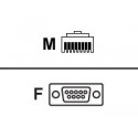 Cisco - Sériový kabel - RJ-45 (M) do DB-9 (F) - 1.8 m - pro Cisco 28XX, 28XX 2-pair, 28XX 4-pair, 28XX V3PN; Catalyst 2960
