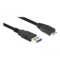 Delock - Kabel USB - USB typ A (M) do Micro-USB typu B (M) - USB 3.0 - 2 m - černá