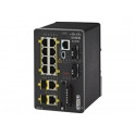 Cisco Industrial Ethernet 2000 Series - Přepínač - řízený - 8 x 10 100 + 2 x kombinace Gigabit SFP - lze montovat na konzolu DIN