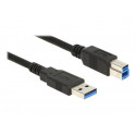 Delock - Kabel USB - USB typ A (M) do USB Type B (M) - USB 3.0 - 1 m - černá