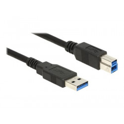 Delock - Kabel USB - USB typ A (M) do USB Type B (M) - USB 3.0 - 1.5 m - černá