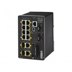 Cisco Industrial Ethernet 2000 Series - Přepínač - řízený - 8 x 10 100 + 2 x kombinace Gigabit SFP - lze montovat na konzolu DIN